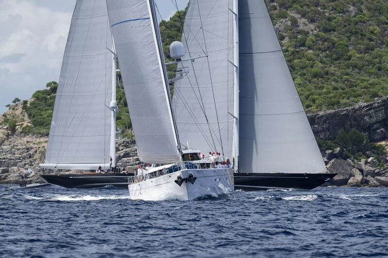 a sailboat on the water aboard HYPERION Yacht for Charter