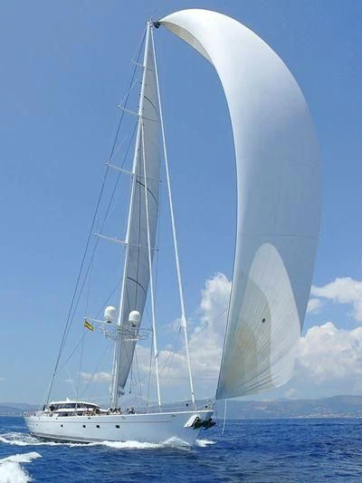 a sailboat on the water aboard HYPERION Yacht for Charter