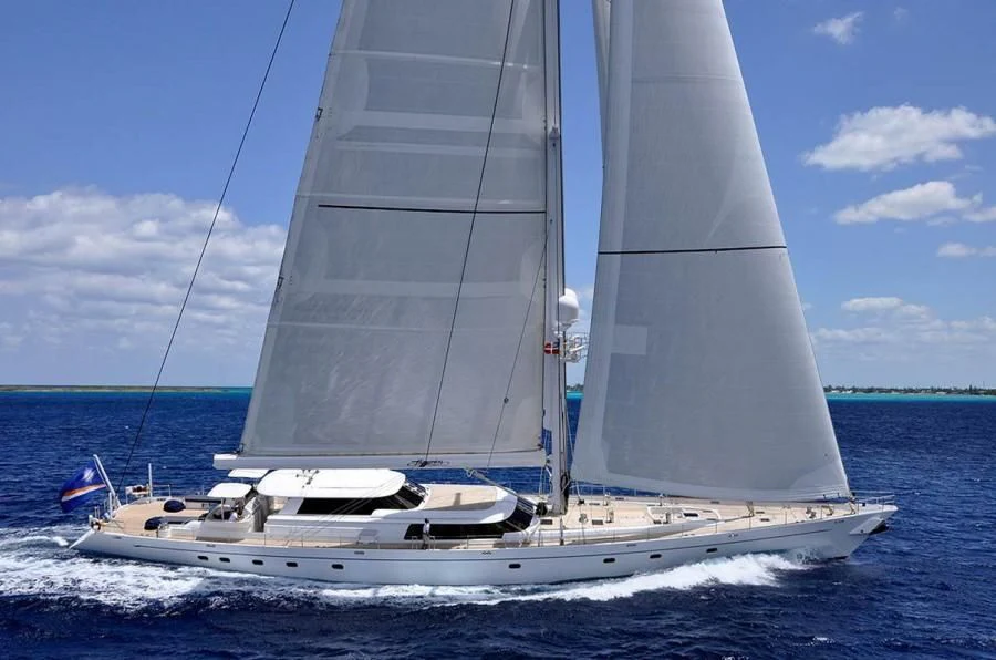 a sailboat on the water aboard HYPERION Yacht for Charter