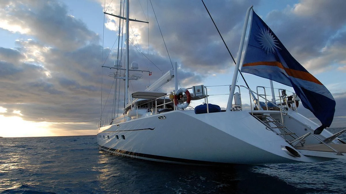 a boat on the water aboard HYPERION Yacht for Charter