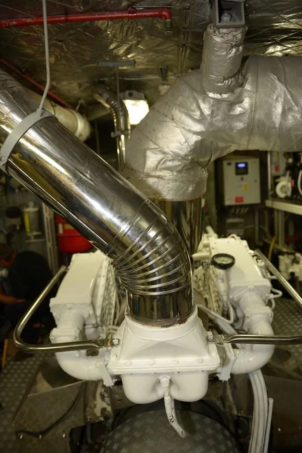a machine with a large metal cylinder aboard MISTER P Yacht for Sale