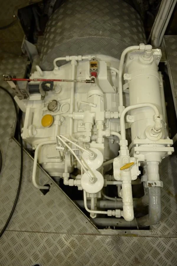 a machine with pipes aboard MISTER P Yacht for Sale