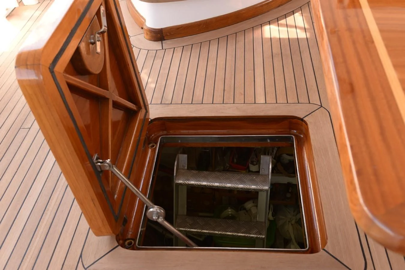a metal box with a vent aboard MISTER P Yacht for Sale
