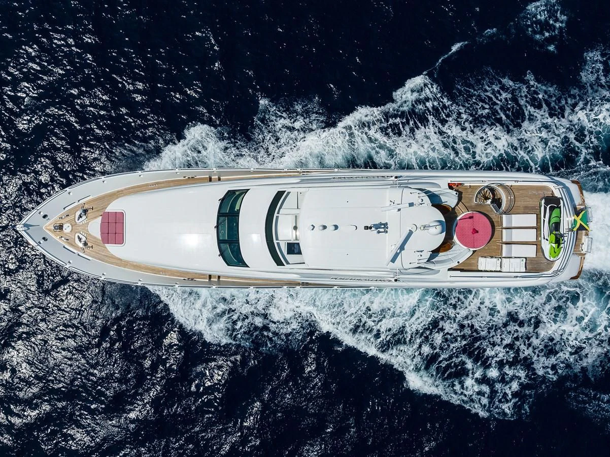 a space ship in space aboard THE JOB FATHER Yacht for Sale
