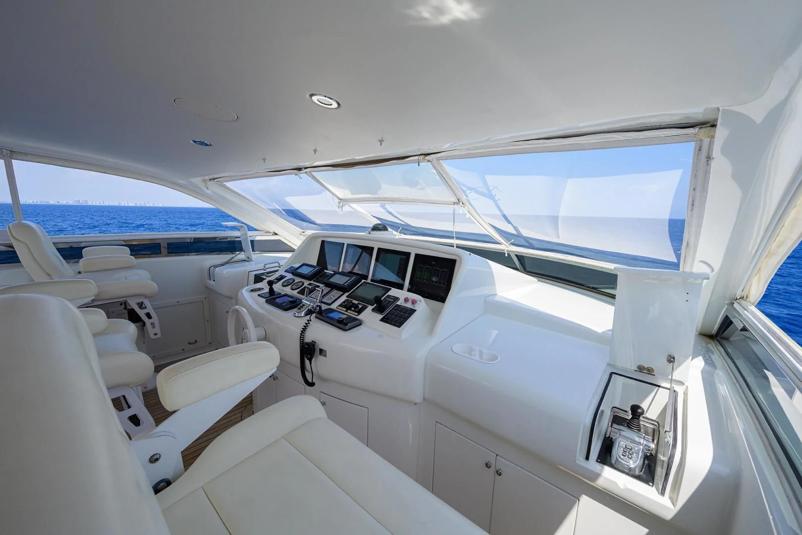 inside of a car aboard THE JOB FATHER Yacht for Sale