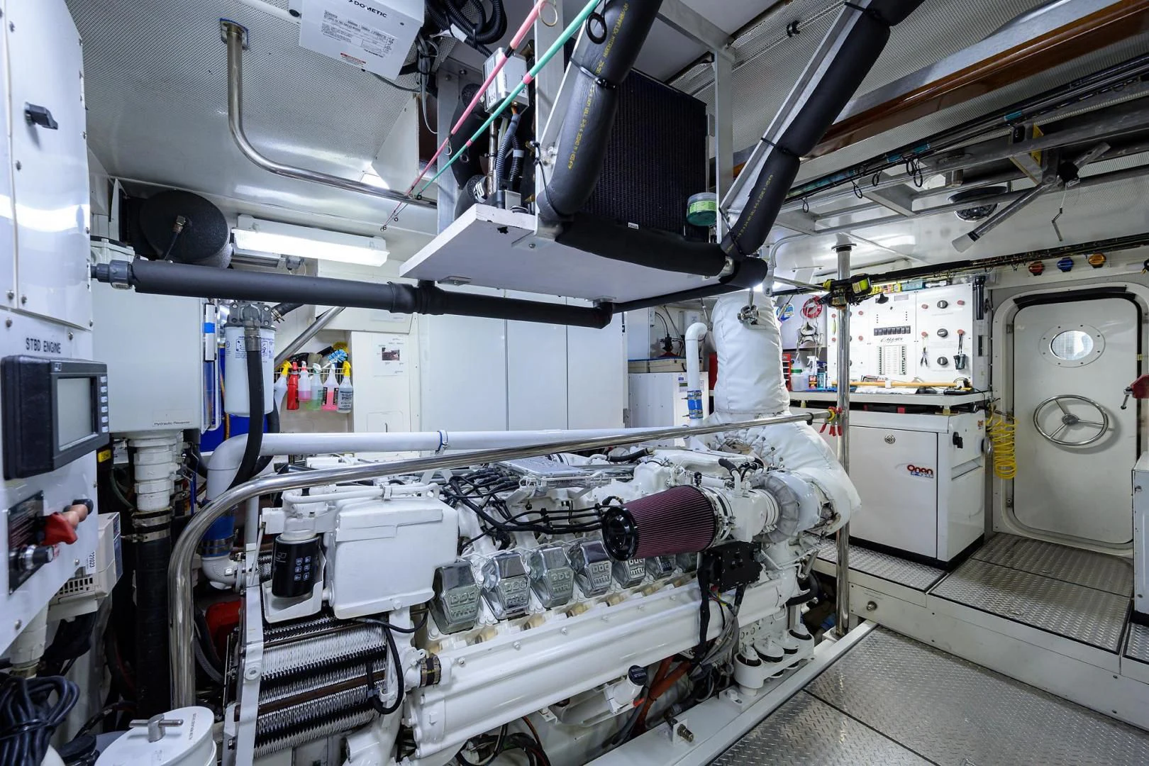 a room with machinery aboard THE JOB FATHER Yacht for Sale