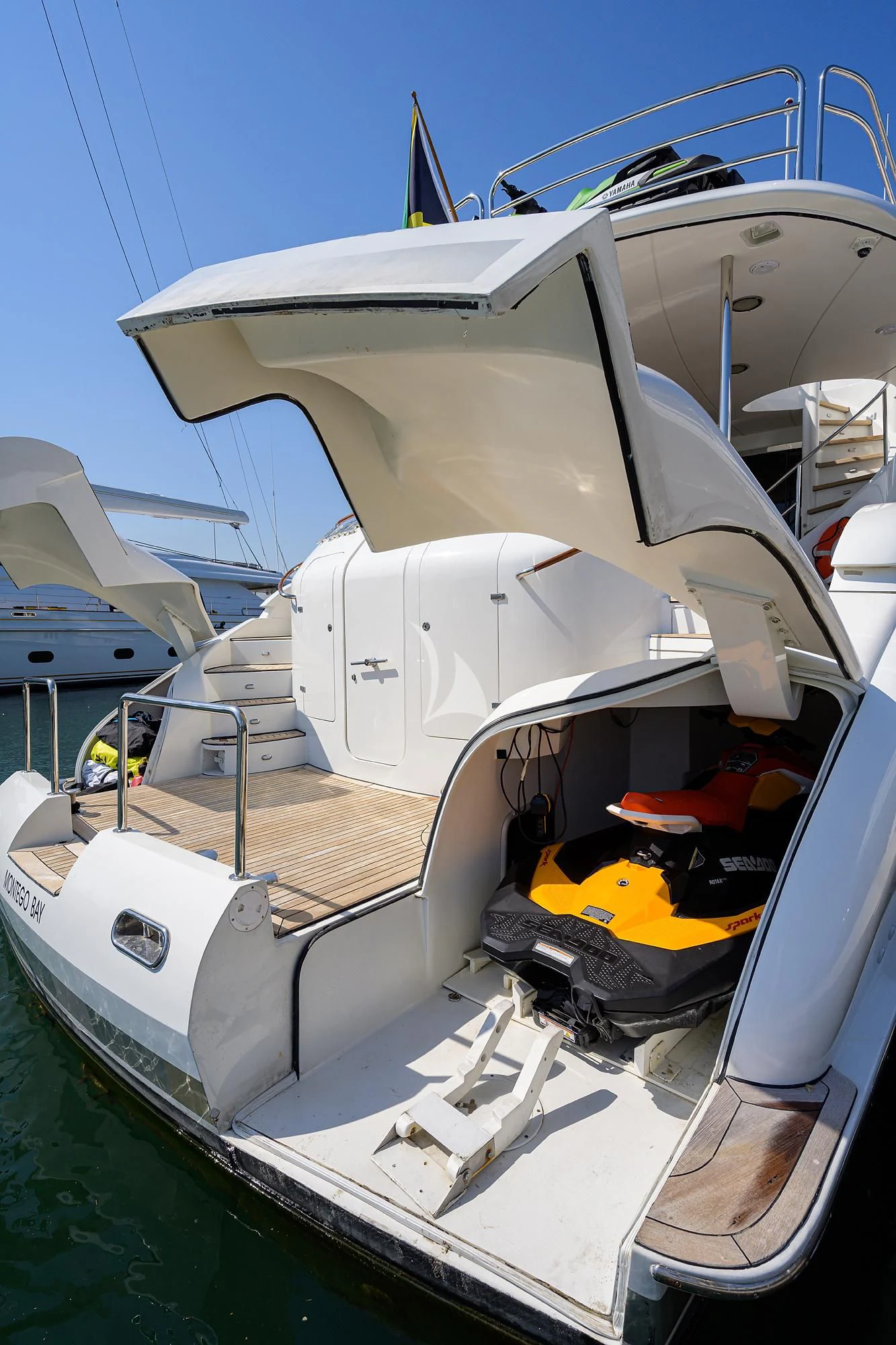 a boat with a motor aboard THE JOB FATHER Yacht for Sale