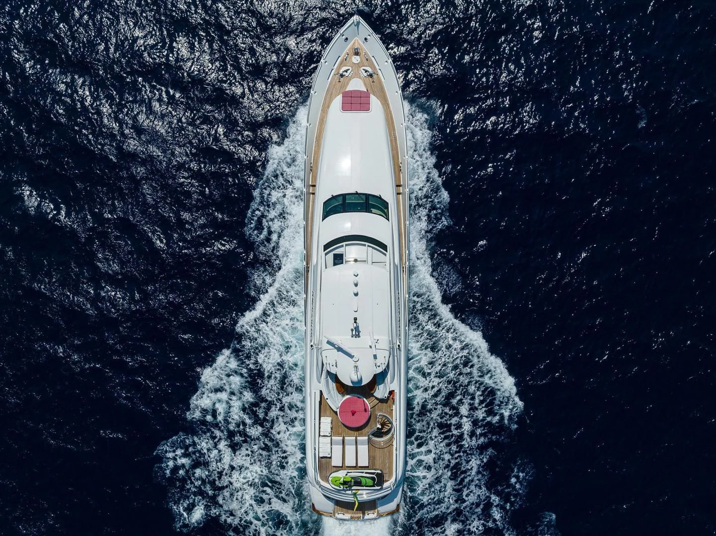a rocket in the sky aboard THE JOB FATHER Yacht for Sale