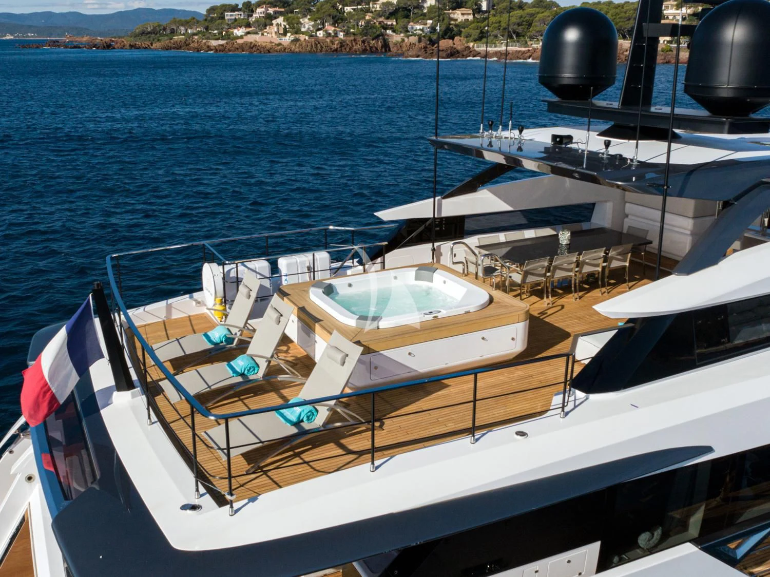 a boat on the water aboard JAG'B Yacht for Sale