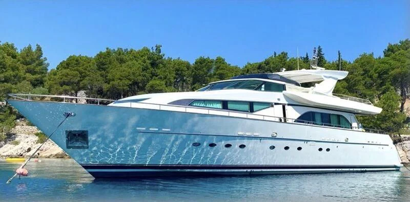a boat on the water aboard CARTOUCHE Yacht for Sale