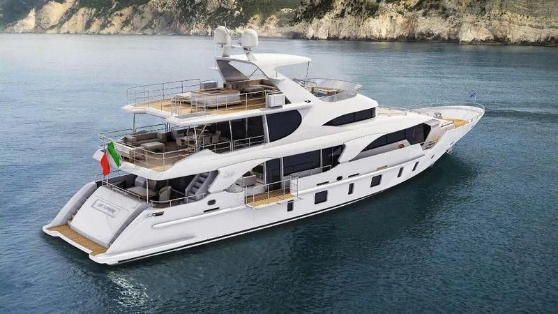 a boat on the water aboard MARIALE V Yacht for Sale