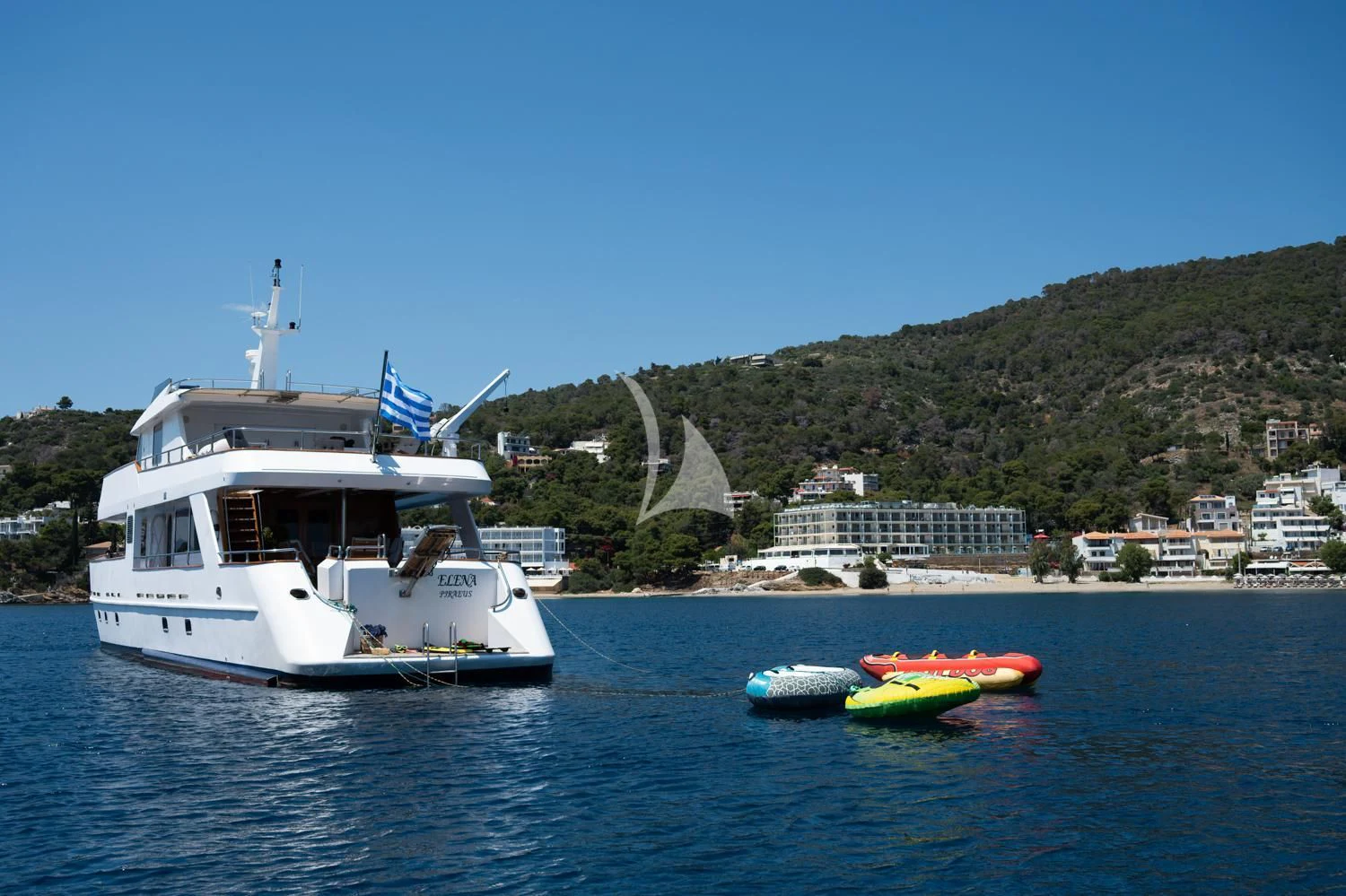 boats in the water aboard ELENA Yacht for Sale