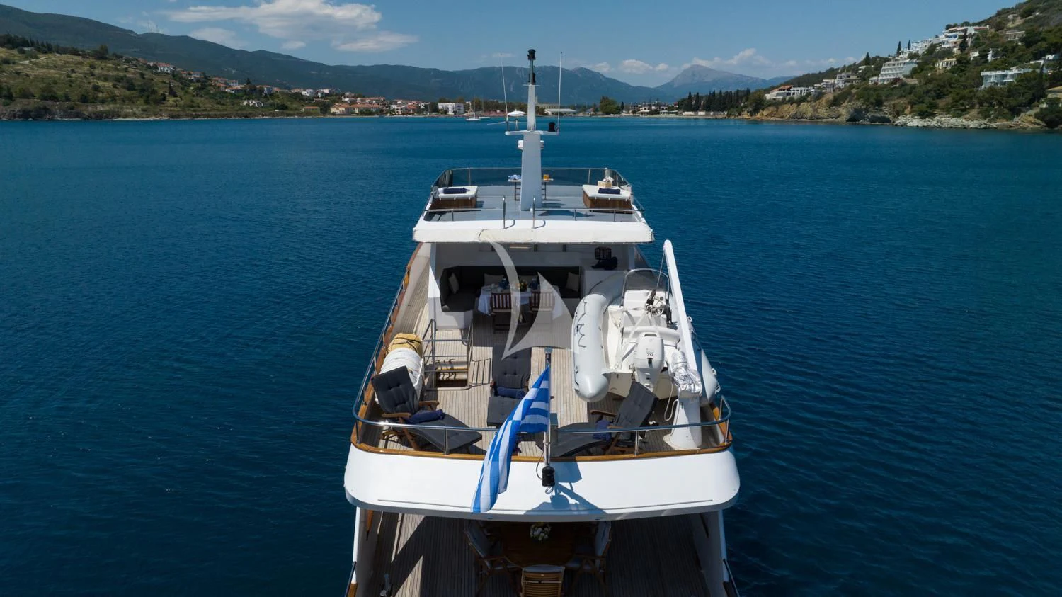 a boat in the water aboard ELENA Yacht for Sale