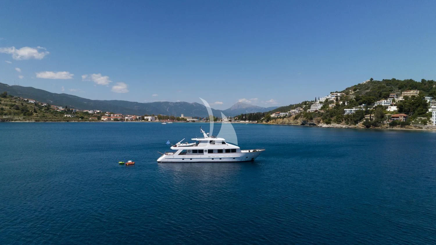 a boat in the water aboard ELENA Yacht for Sale