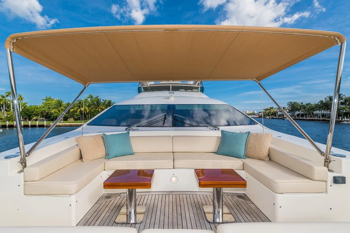 a boat on the water aboard LIBERTY BLUE Yacht for Sale