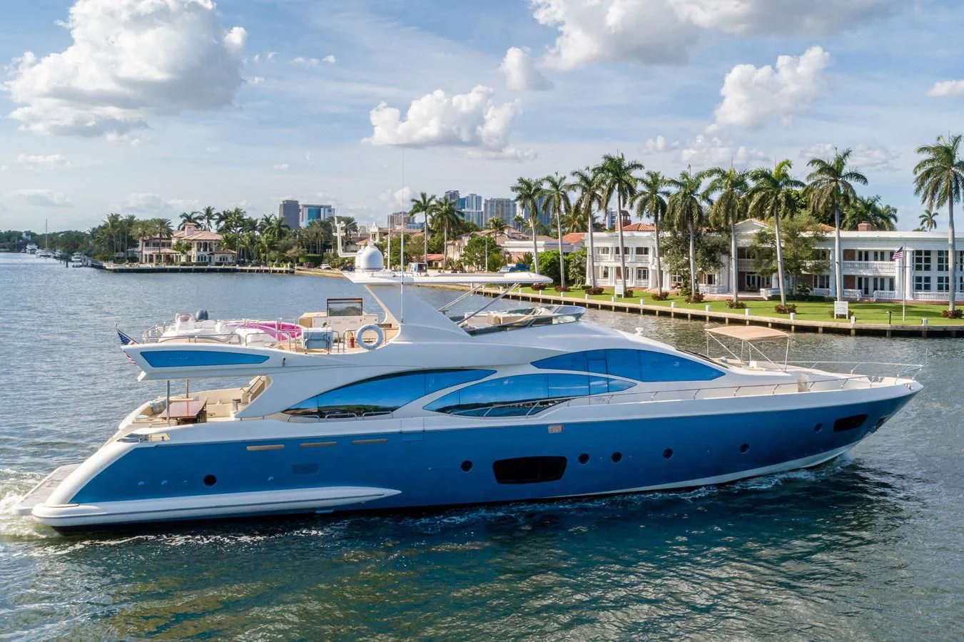 a couple of boats in the water aboard LIBERTY BLUE Yacht for Sale