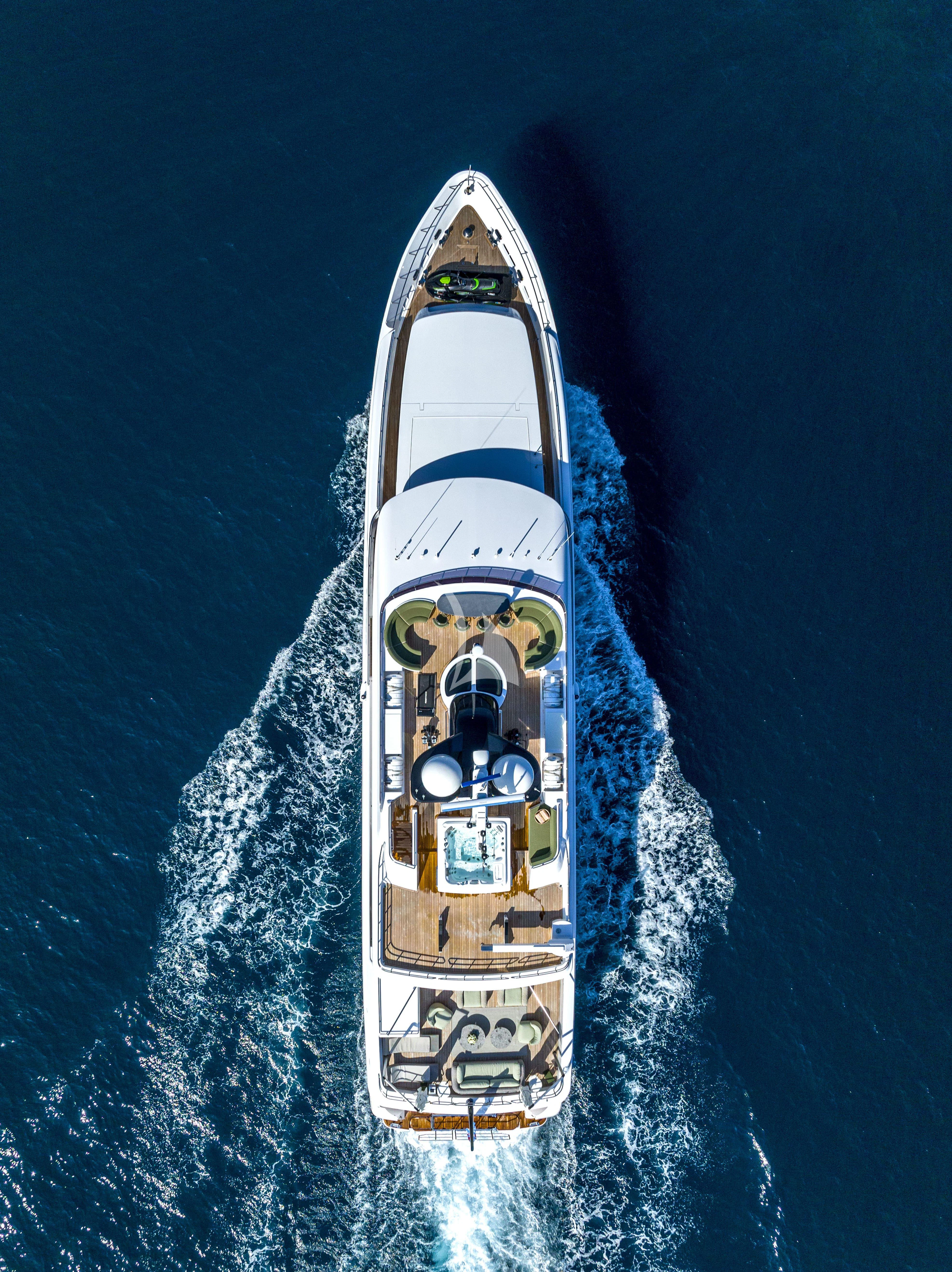a boat in the water aboard UNEXPECTED Yacht for Sale