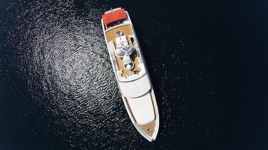 a space ship in space aboard UNEXPECTED Yacht for Sale