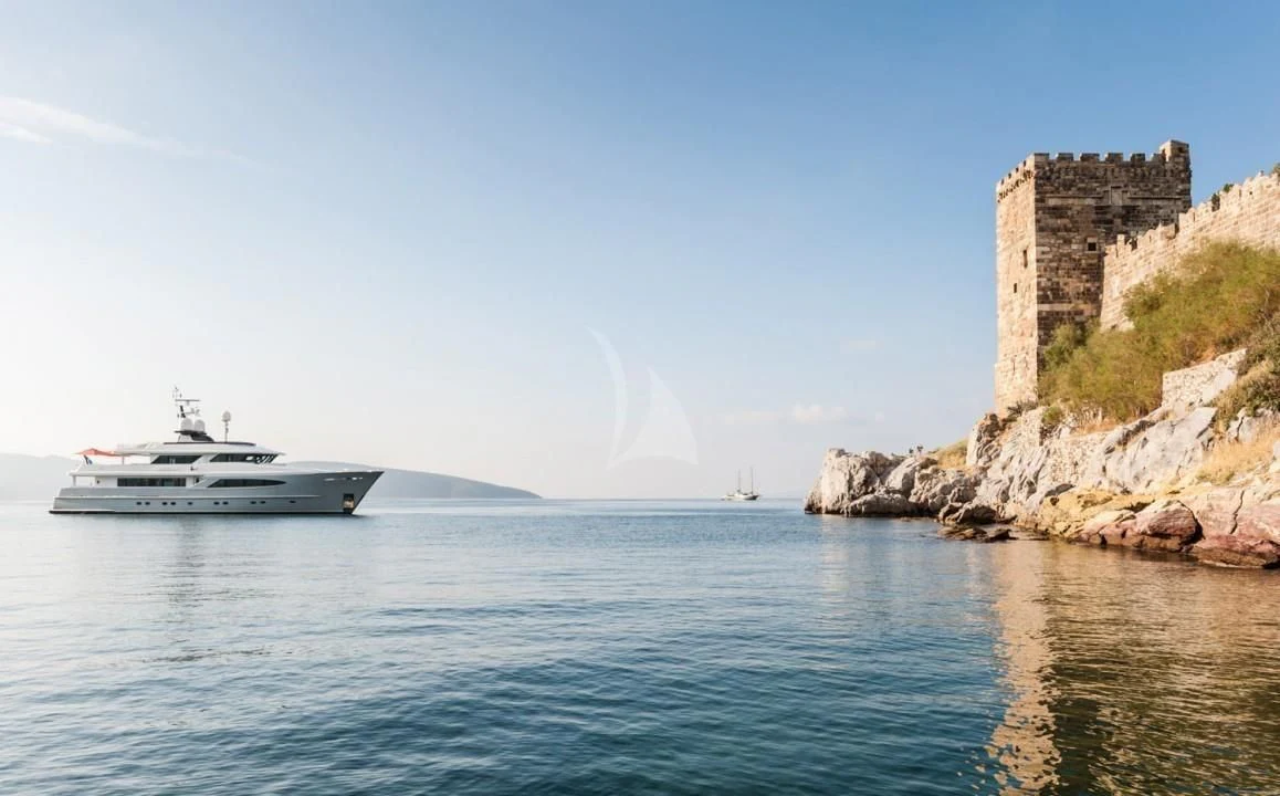 a boat on the water aboard UNEXPECTED Yacht for Sale