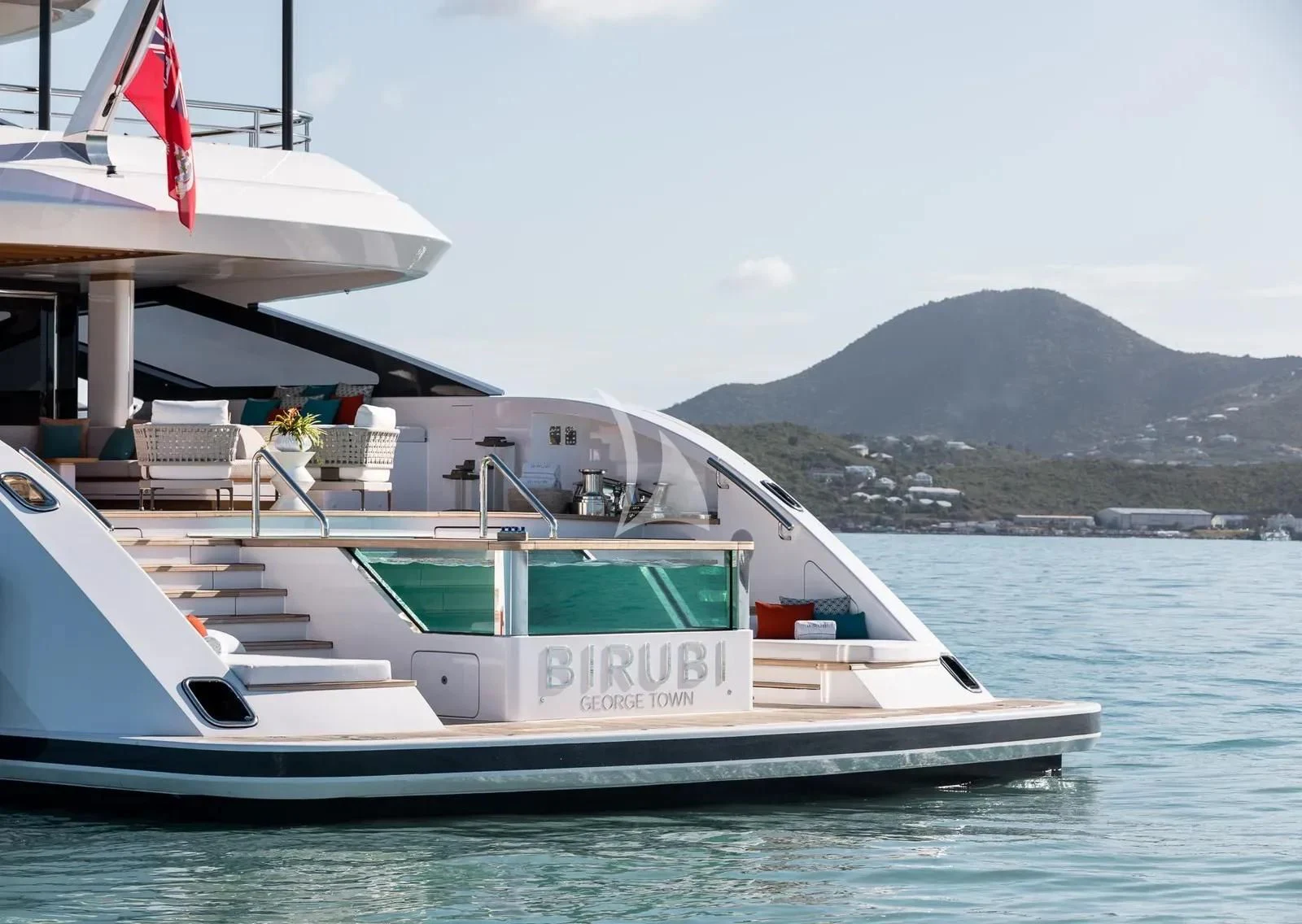 a boat on the water aboard BIRUBI Yacht for Sale