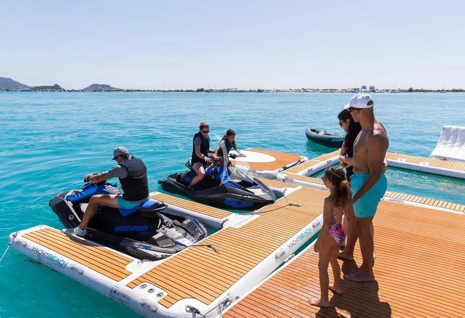 a group of people on a boat aboard BIRUBI Yacht for Sale