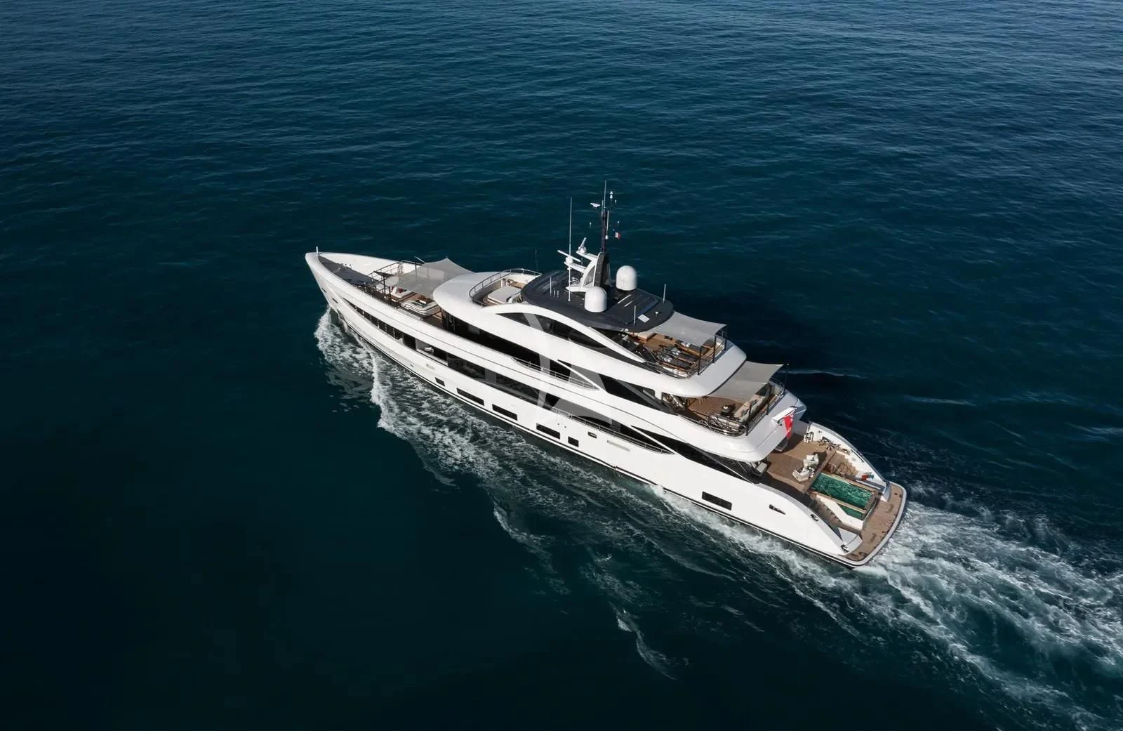 a boat in the water aboard BIRUBI Yacht for Sale
