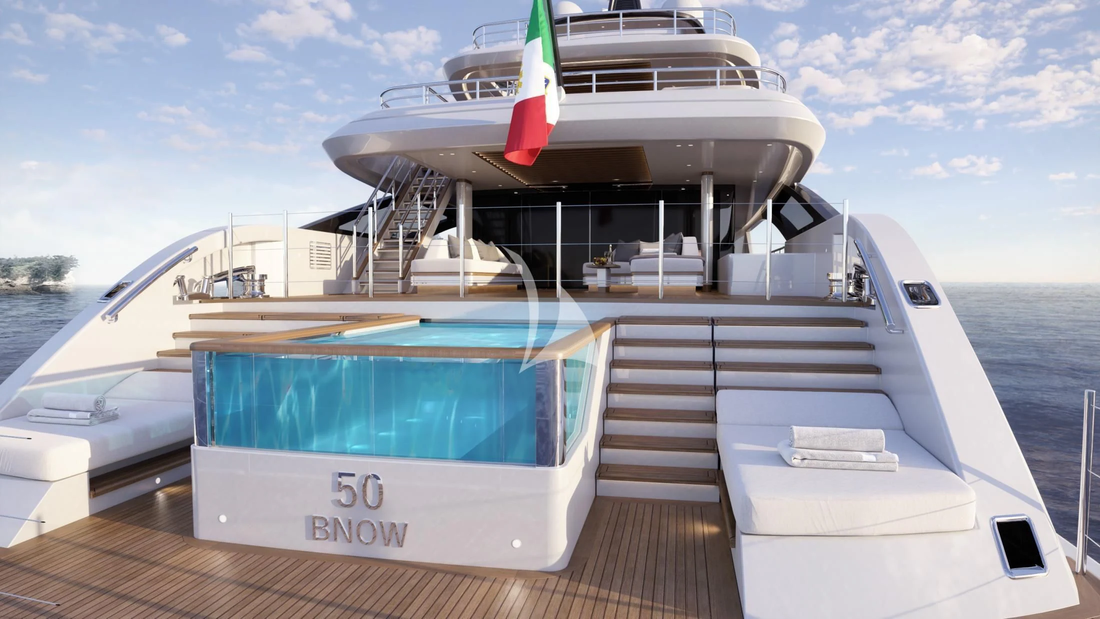 a boat on a dock aboard BIRUBI Yacht for Sale