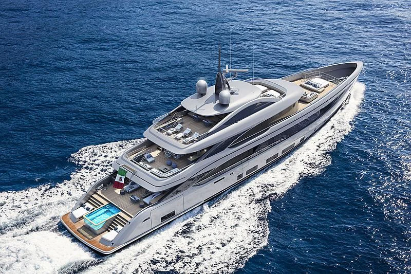 a submarine on the water aboard BIRUBI Yacht for Sale