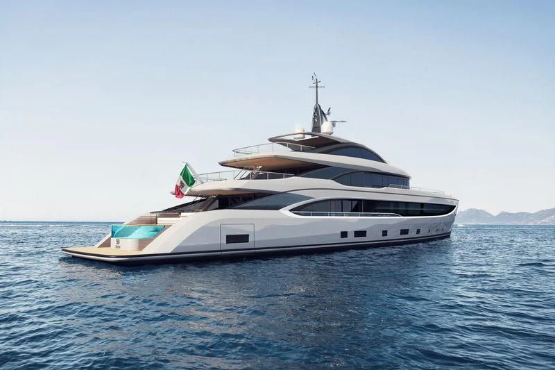 a boat in the water aboard BIRUBI Yacht for Sale