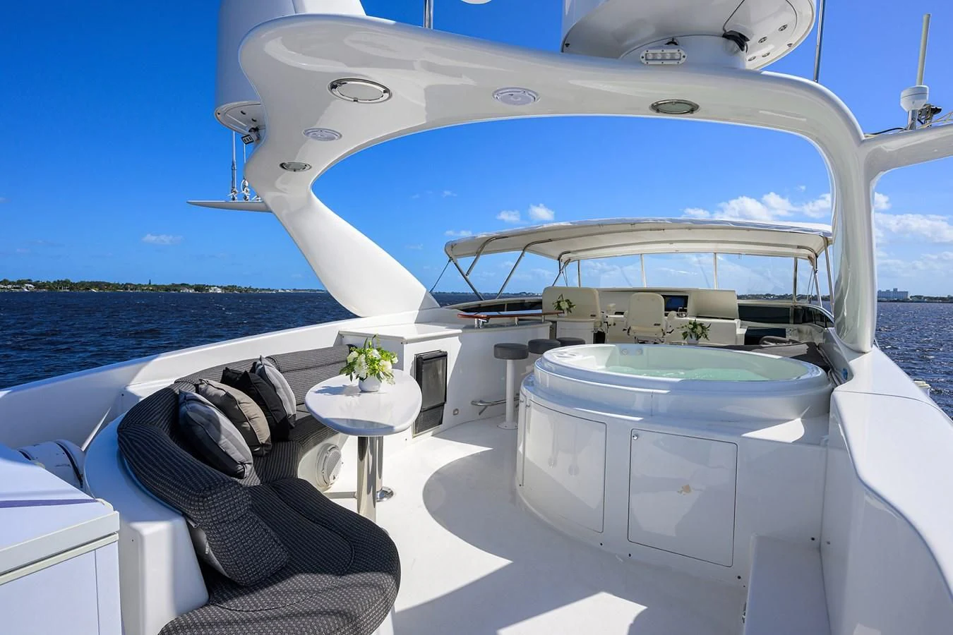 a boat on the water aboard ALWAYS BAREFOOT Yacht for Sale
