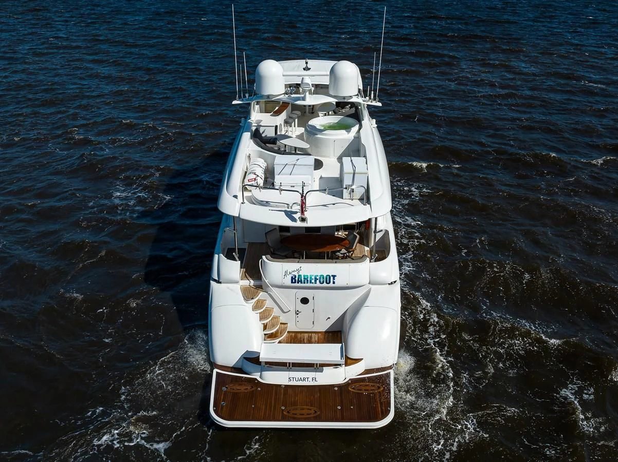 a boat in the water aboard ALWAYS BAREFOOT Yacht for Sale