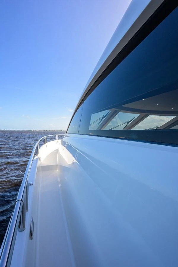 the front of a boat aboard ALWAYS BAREFOOT Yacht for Sale
