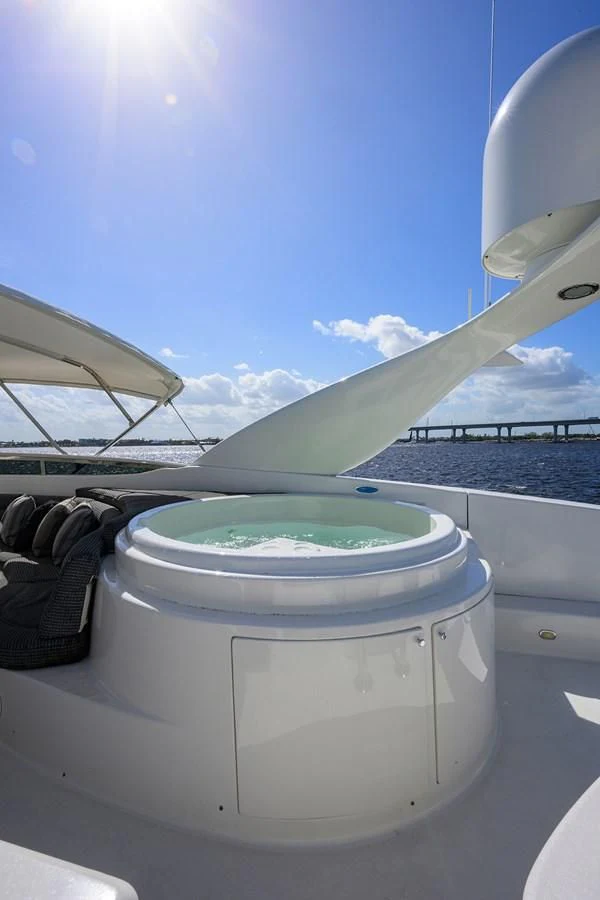 a boat on the water aboard ALWAYS BAREFOOT Yacht for Sale