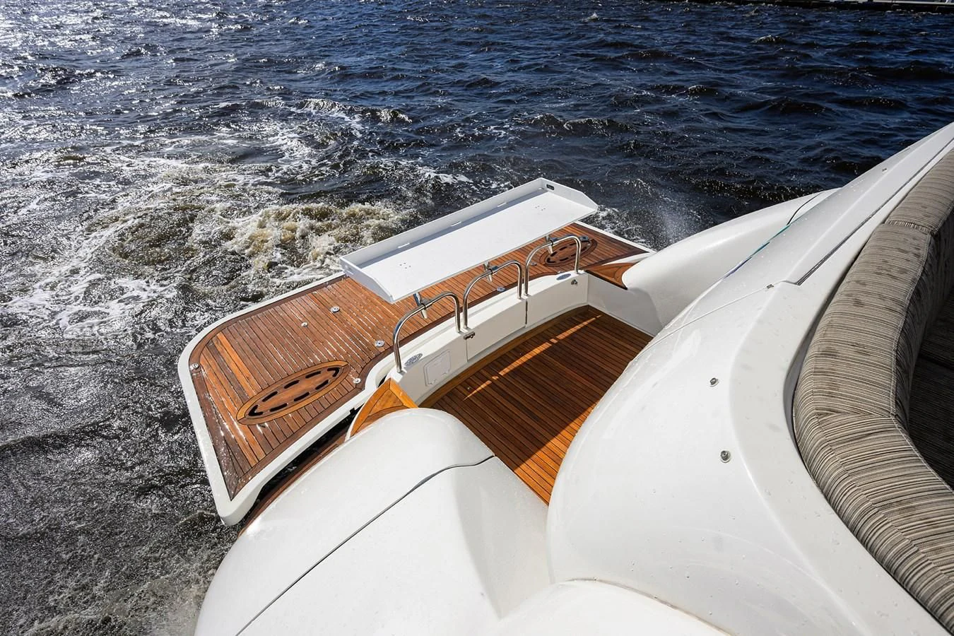 a boat on the water aboard ALWAYS BAREFOOT Yacht for Sale