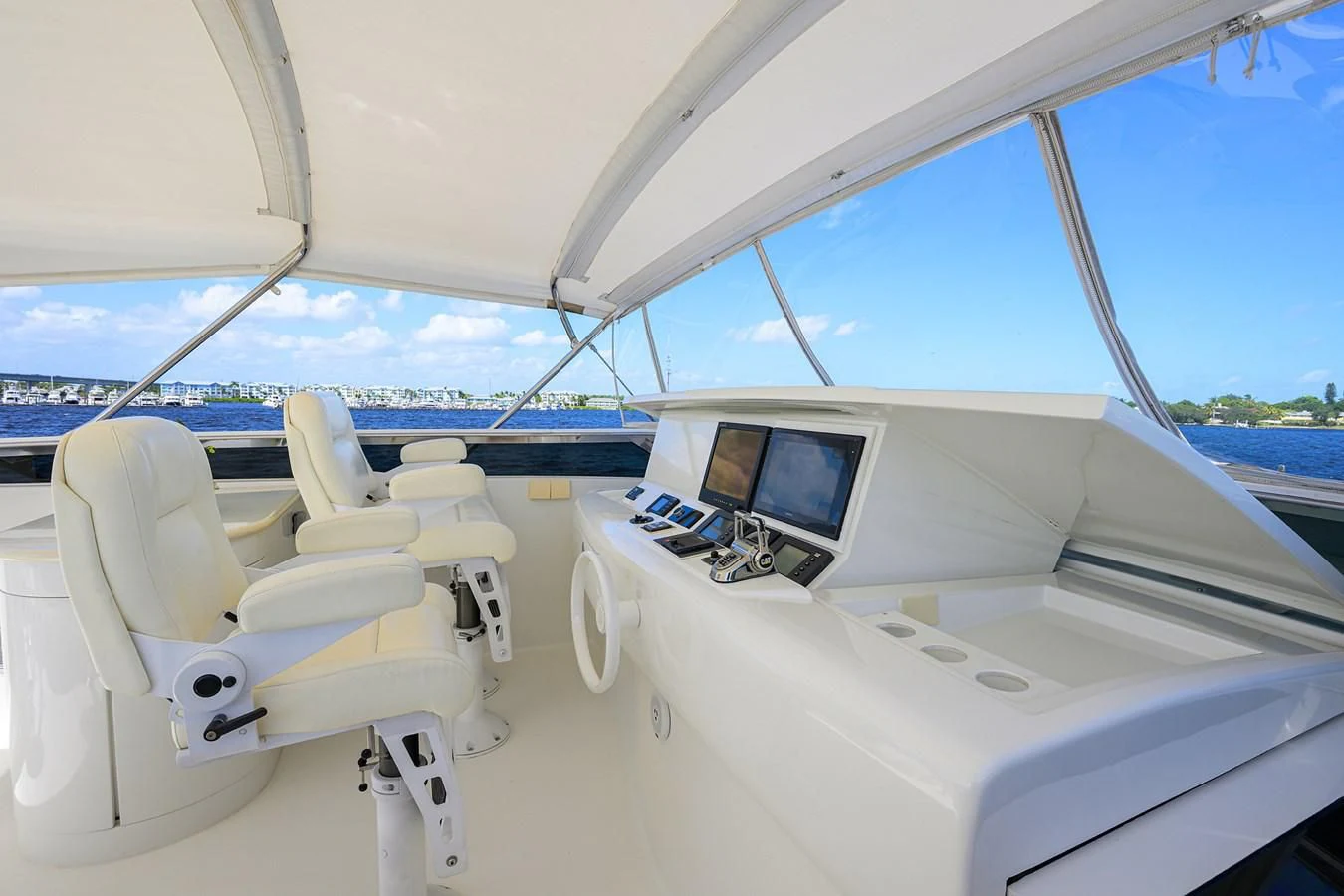 a boat on the water aboard ALWAYS BAREFOOT Yacht for Sale