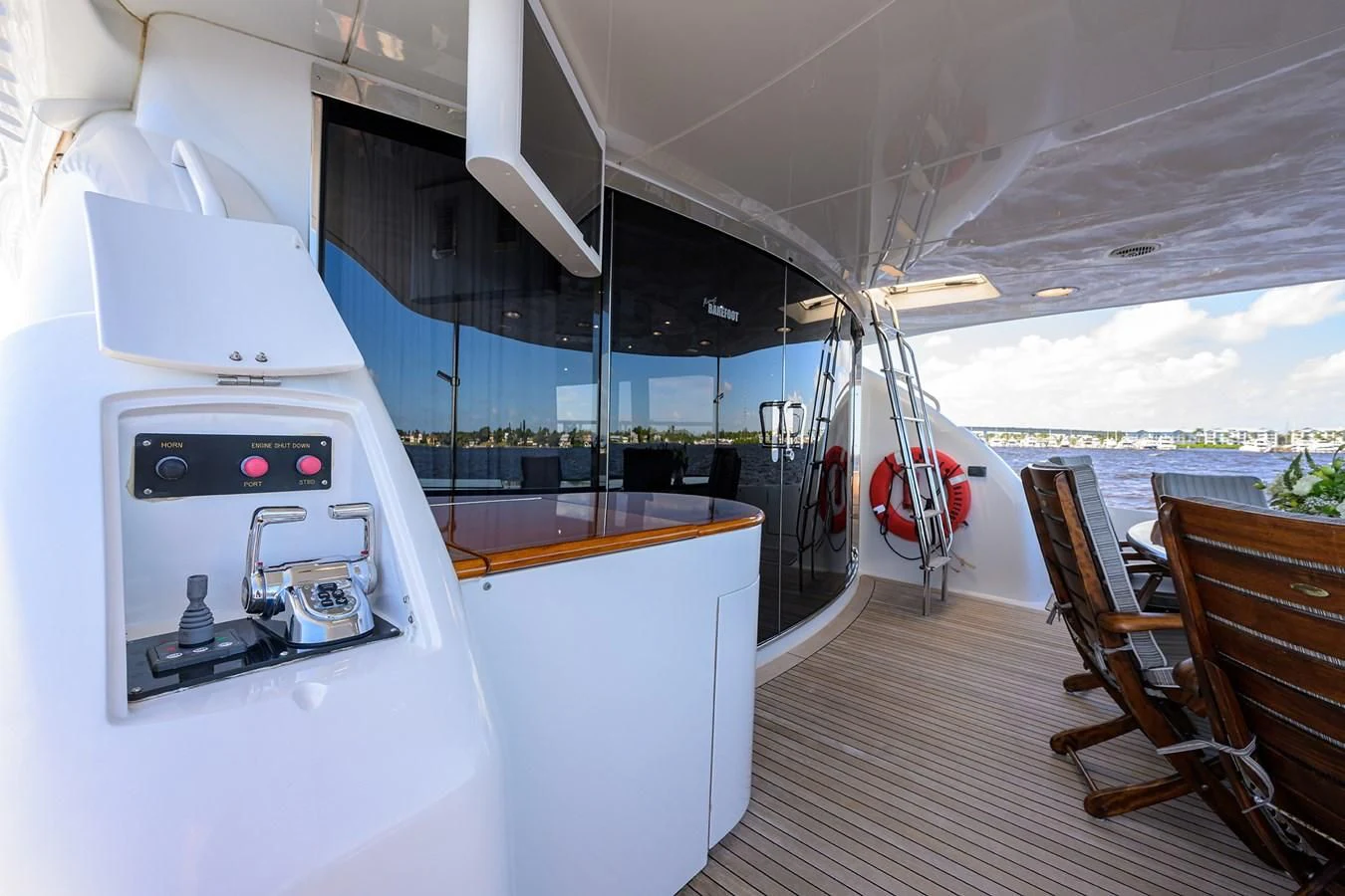 inside of a boat aboard ALWAYS BAREFOOT Yacht for Sale