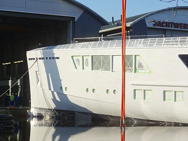 a large white boat aboard CALLISTO Yacht for Sale