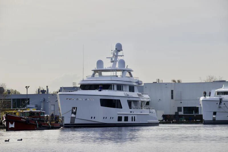 a boat in the water aboard CALLISTO Yacht for Sale