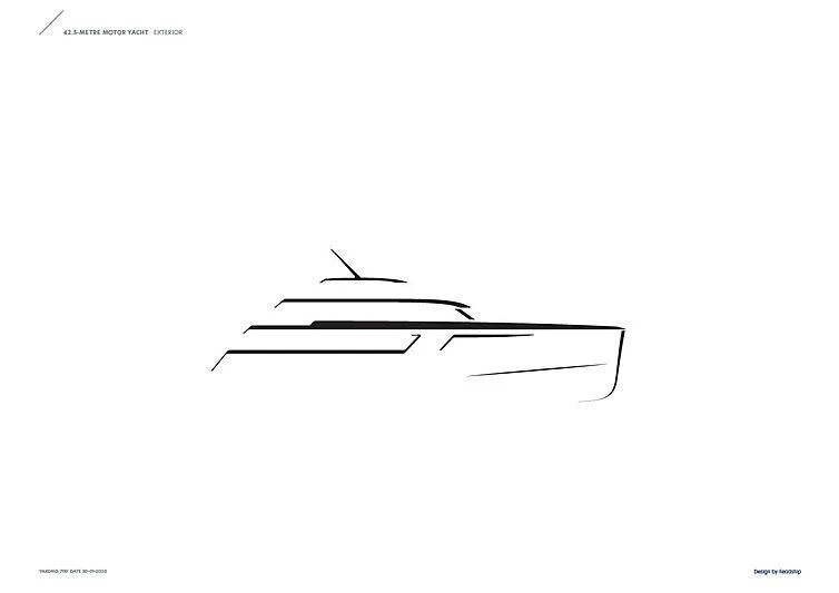 a black and white photo of a military helicopter aboard CALLISTO Yacht for Sale