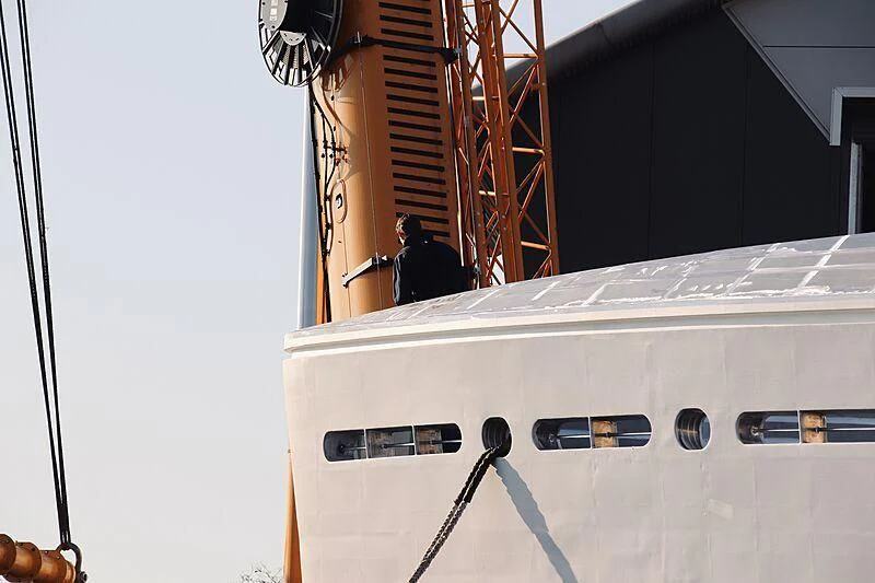a person on a boat aboard CALLISTO Yacht for Sale