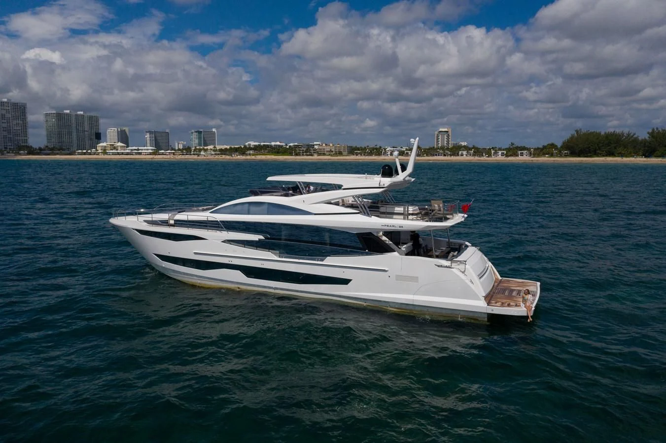 a boat in the water aboard OLIVIA RB Yacht for Sale