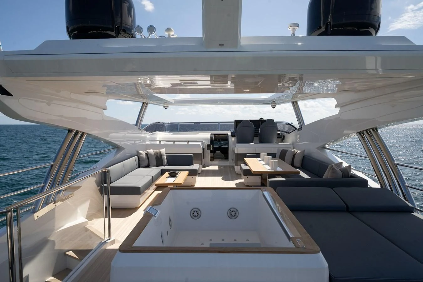 the cockpit of a plane aboard OLIVIA RB Yacht for Sale