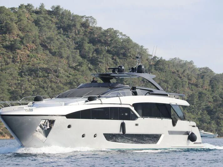 a yacht on the water aboard MY WAY V Yacht for Sale