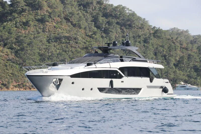a boat on the water aboard MY WAY V Yacht for Sale