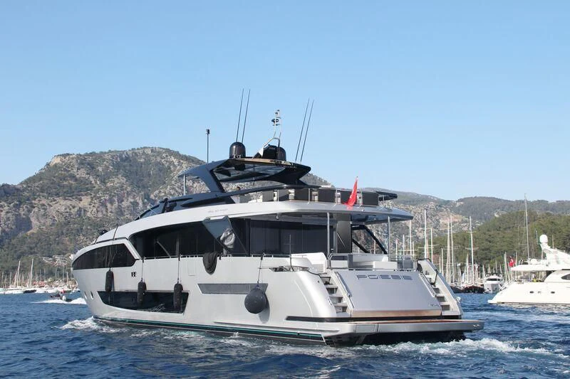 a boat on the water aboard MY WAY V Yacht for Sale