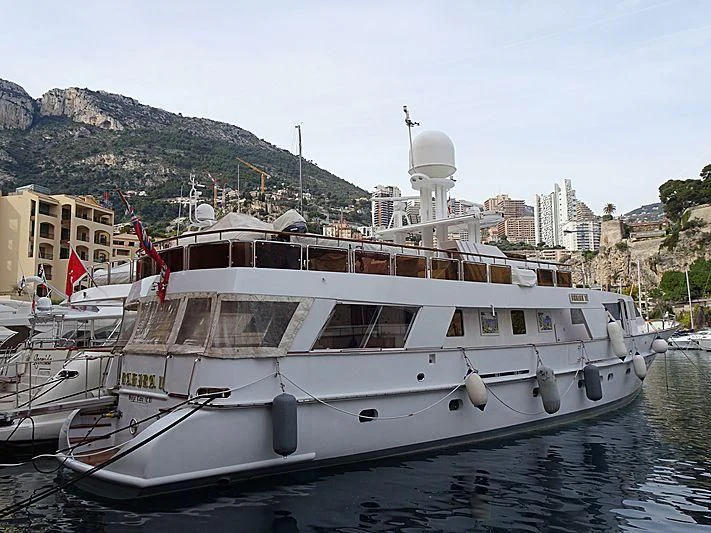a boat in the water aboard BAHIRA II Yacht for Sale