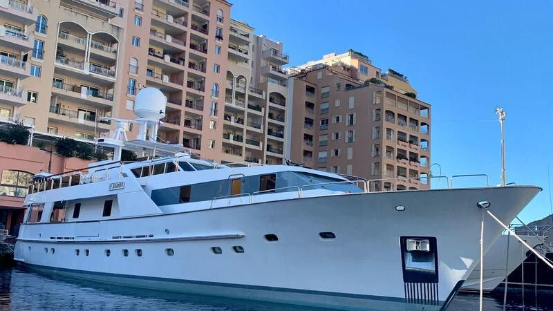 a boat in the water aboard BAHIRA II Yacht for Sale