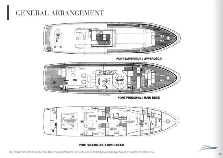 diagram, engineering drawing aboard BAHIRA II Yacht for Sale