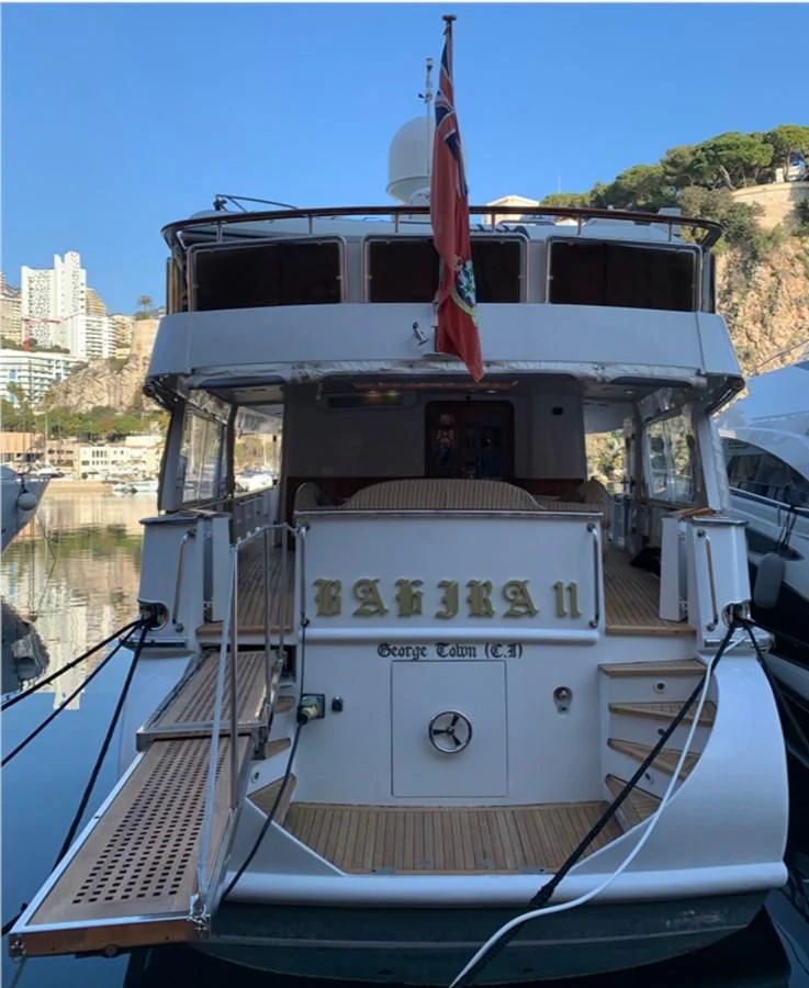 a boat on the water aboard BAHIRA II Yacht for Sale