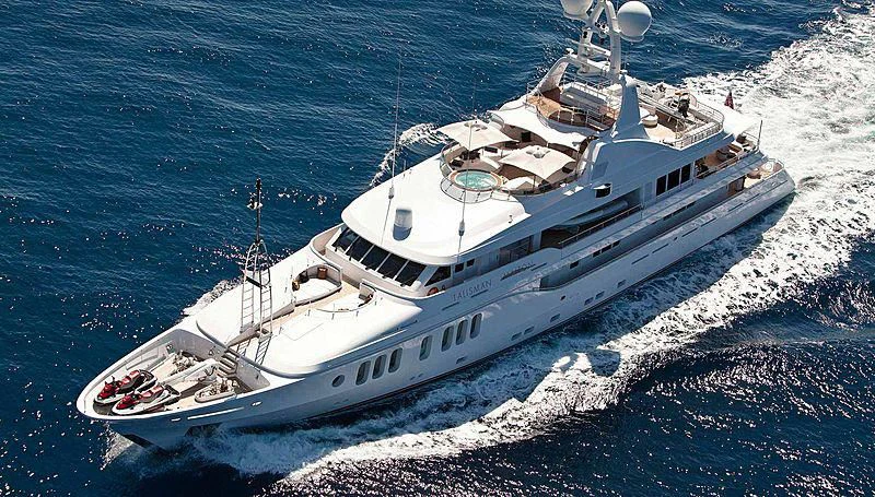 a boat on the water aboard TALISMAN MAITON Yacht for Charter